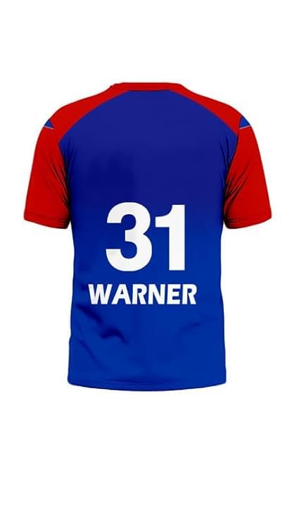 Delhi Capitals (DC) 2024 IPL half sleeve Jersey with personalized Name & Number