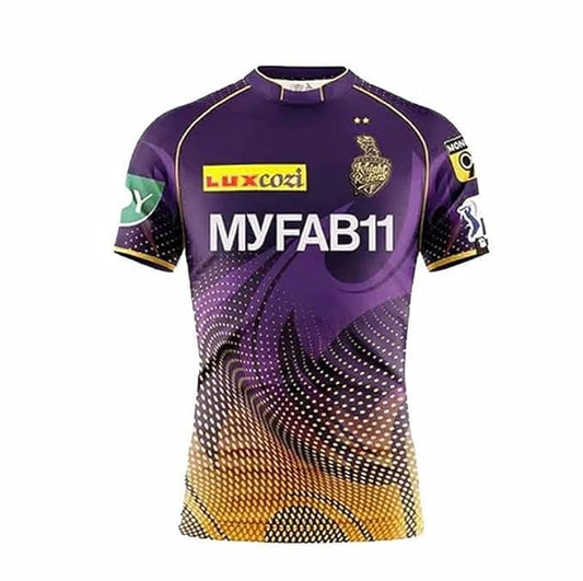 Kolkata Knight Riders (KKR) 2024 IPL half sleeve Jersey with personalized Name & Number