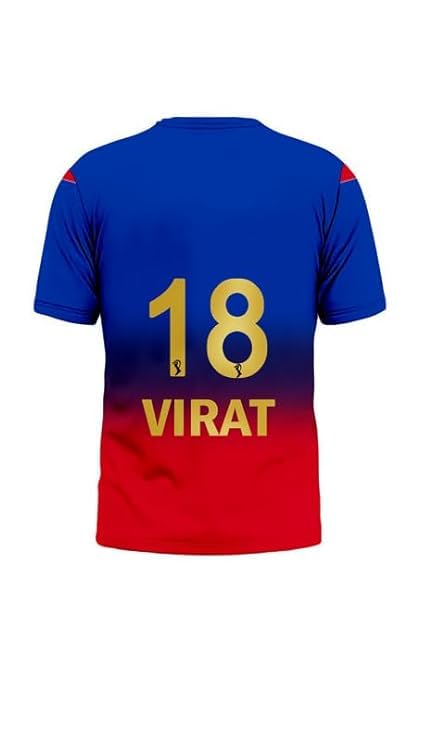 Royal Challengers Bangalore (RCB) 2024 IPL half sleeve Jersey with personalized Name & Number